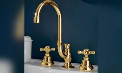 Sbordoni Etruria Смеситель Для Раковины На 3 Отверстия, Цвет Глянцевая Латунь