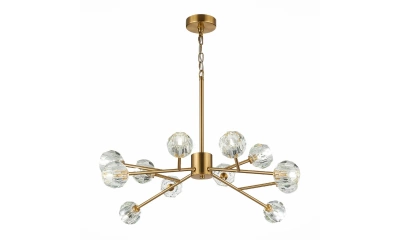 SL1166.303.12 Светильник подвесной ST-Luce Латунь/Прозрачный G9 LED 12*5W