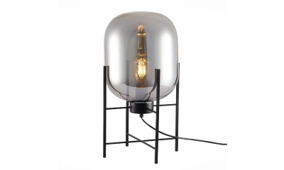 SL1050.704.01 Прикроватная лампа ST-Luce Черный/Дымчатый E27 1*40W