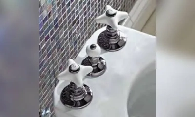 Sbordoni Magnolia Смеситель Для Биде На 3 Отверстия, Цвет Черный Никель