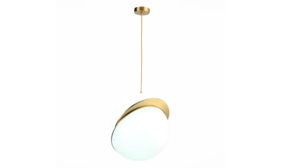 SL1164.333.01 Светильник подвесной ST-Luce Латунь/Белый E27 1*60W