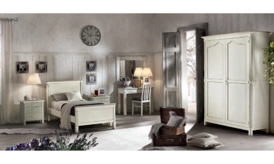 Комплект мебели в детскую Vaccari Giovanni Bella Italia (кровать 90x195, 2 прикроватные тумбы, стол письменный, шкаф 2-х дверный)