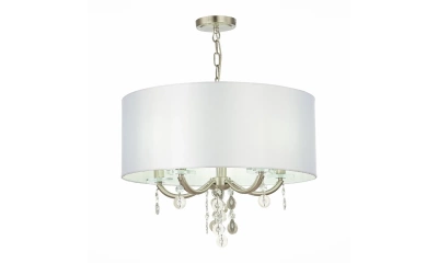 SL1757.113.05 Люстра подвесная ST-Luce Никель/Белый E14 5*40W