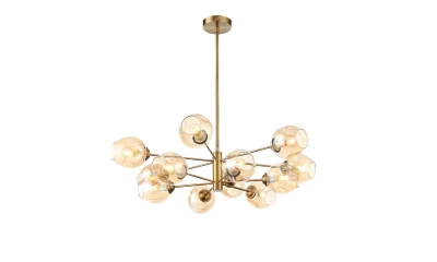 SL1500.203.12 Светильник подвесной ST-Luce Золотистый/Янтарный E14 12*40W