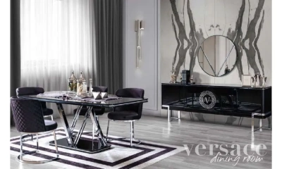 Комплект Мебели В Гостиную (Стол Обеденный, Стулья 6 Штук, Комод, Зеркало) Orix