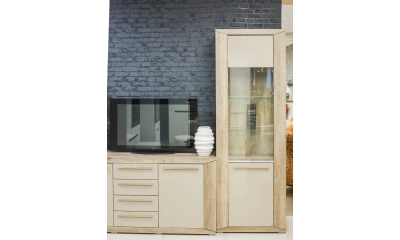 Витрина левая Helvetia Lumi