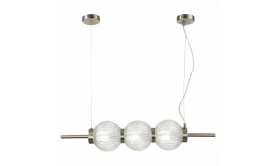 SL1155.113.03 Светильник подвесной ST-Luce Никель/Прозрачный E14 3*40W