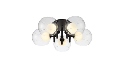 SL1483.402.05 Светильник потолочный ST-Luce Черный/Прозрачный, Белый G9 5*5W