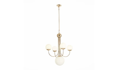 SL1504.203.05 Люстра подвесная ST-Luce Французское золото/Белый E27 5*60W