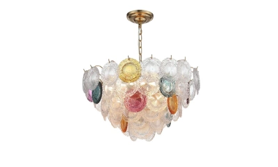 SL420.203.18 Люстра подвесная ST-Luce Золотистый/Разноцветный E14 18*40W