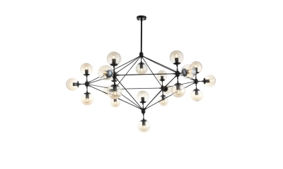 SL549.403.21 Люстра потолочная ST-Luce Черный/Янтарный E27 21*40W