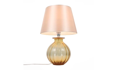 SL968.904.01 Прикроватная лампа ST-Luce Хром, Янтарный/Бежевый E27 1*60W (из 2-х коробок)
