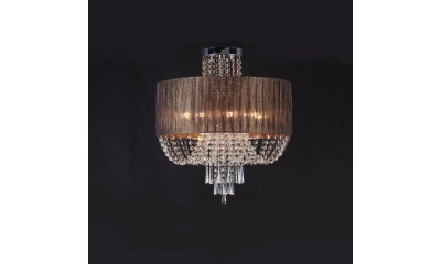 SL892.702.08 Люстра потолочная ST-Luce Хром/Коричневый, Прозрачный E14 8*40W