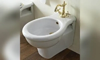 Sbordoni Palladio Подвесное Биде 605 Х 370 Мм, С Внешн./Внутр. Подачей Воды, 1 Отверстия Для Смесителя, Белое/Отверстие Бронза