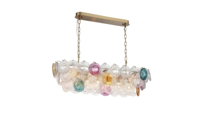 SL420.203.14 Люстра подвесная ST-Luce Золотистый/Разноцветный E14 14*40W