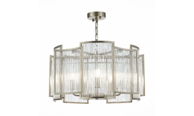 SL1234.103.05 Люстра подвесная ST-Luce Никель/Прозрачный, Никель E14 5*60W