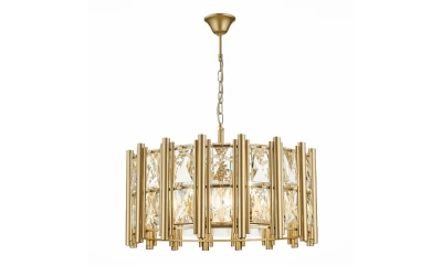 SL1623.203.08 Люстра подвесная ST-Luce шампань/шампань, прозрачный E14 8*40W