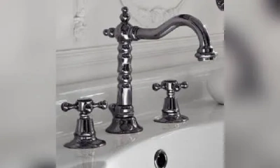 Sbordoni Londra Смеситель Для Раковины На 3 Отверстия, Цвет Черный Никель