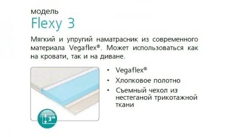 Наматрасник Вегас Flexy 3-3 - фото 1