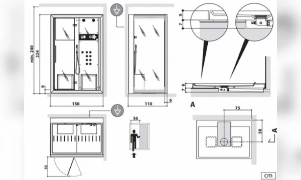 Душевая Кабина Jacuzzi Frame 9448-272A