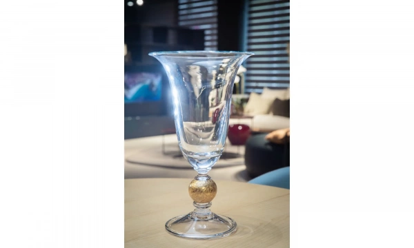 Ваза VETRERIE DI EMPOLI Capricio Gold