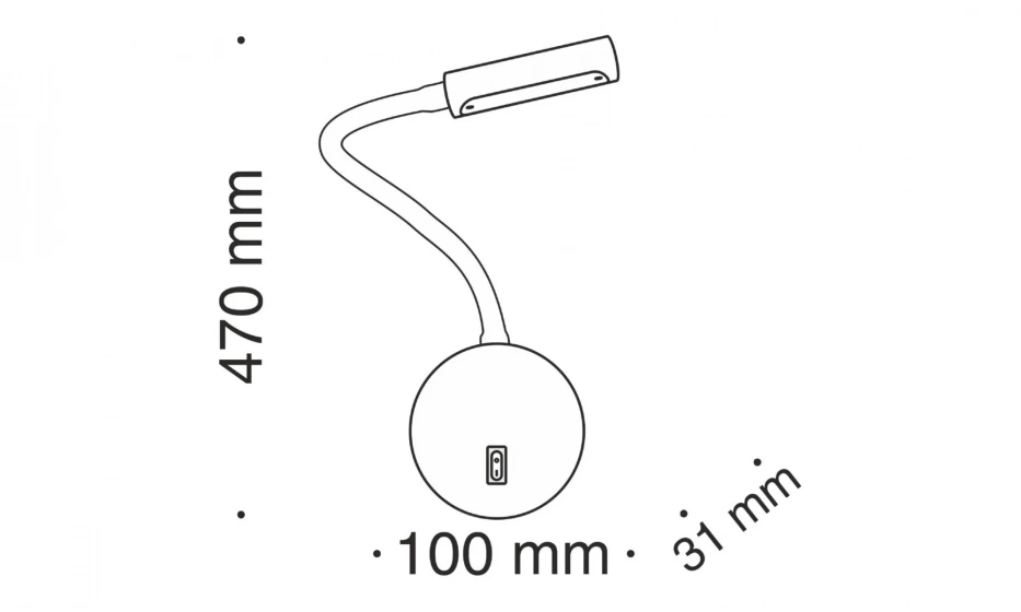 Бра Technical C035Wl-L3B3K - фото 2