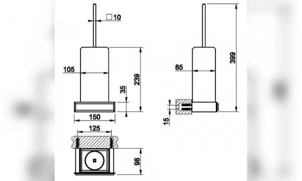 Ёршик Подвесной Eleganza 46419.031