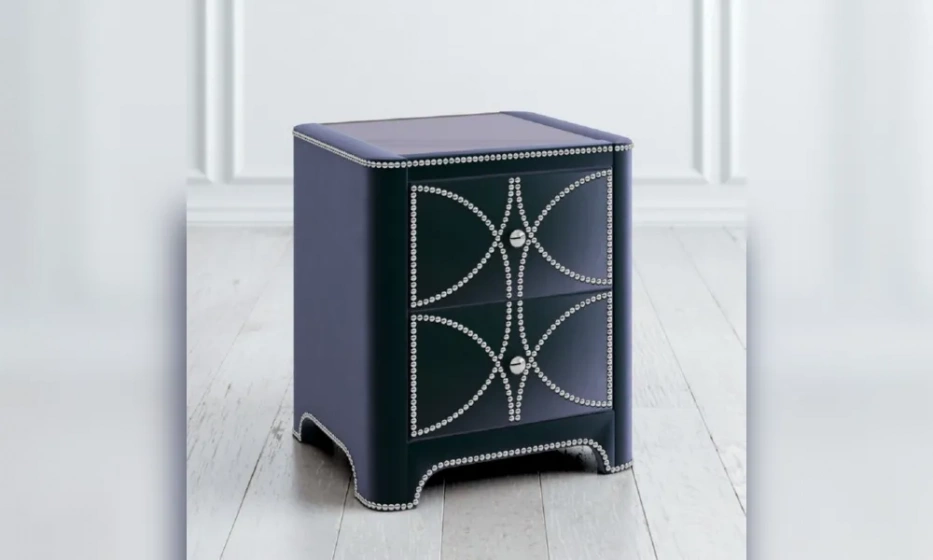 Прикроватная Мягкая Тумба 2 Ящика T112-Nkn-B18 - фото 1