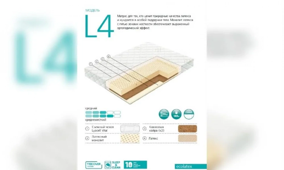 Матрас Вегас L4-4 - фото 1