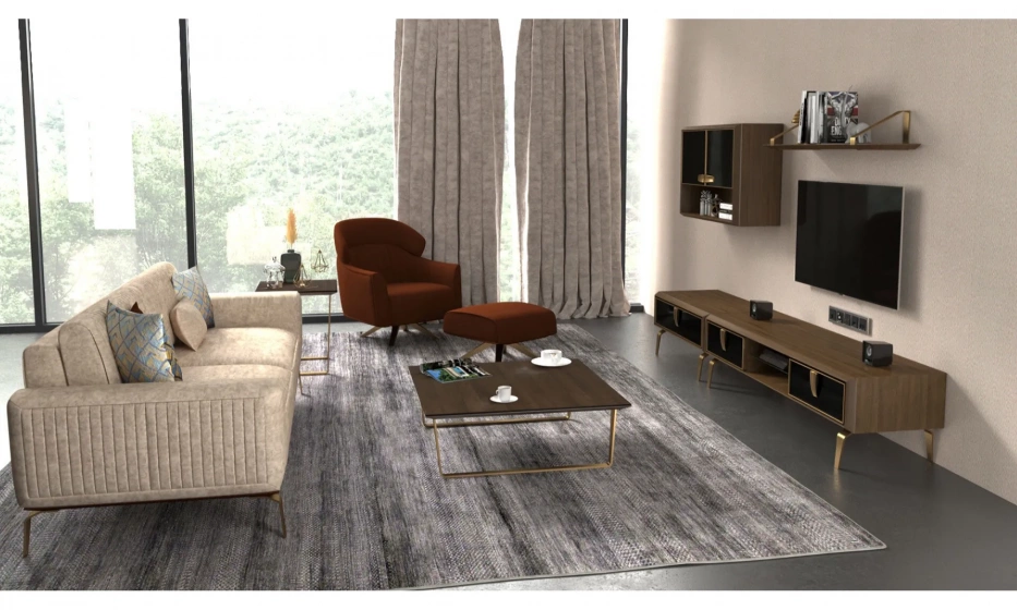 Диван 2Х Местный Carbon Turkey 181X98X83 - фото 2