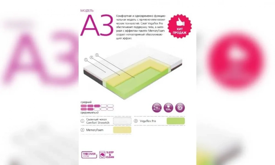 Матрас Вегас A3-2 - фото 1