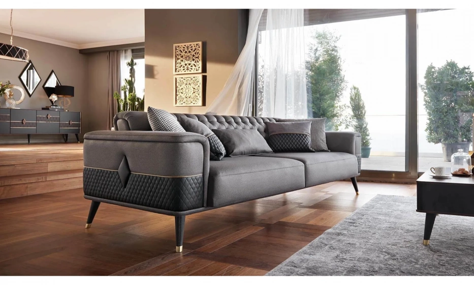 Диван 3Х Местный Diamond Turkey 227X92X78 - фото 1