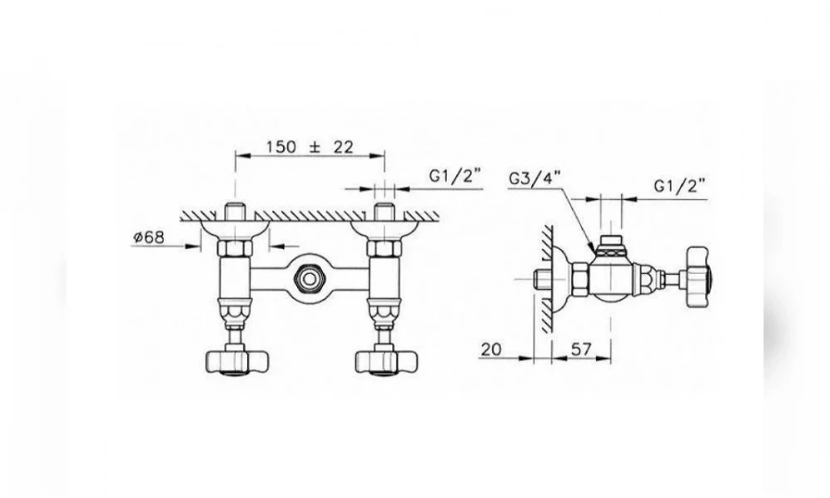 Смеситель Для Душа Nicolazzi Petit M.Blanc 1425Gb78 - фото 2