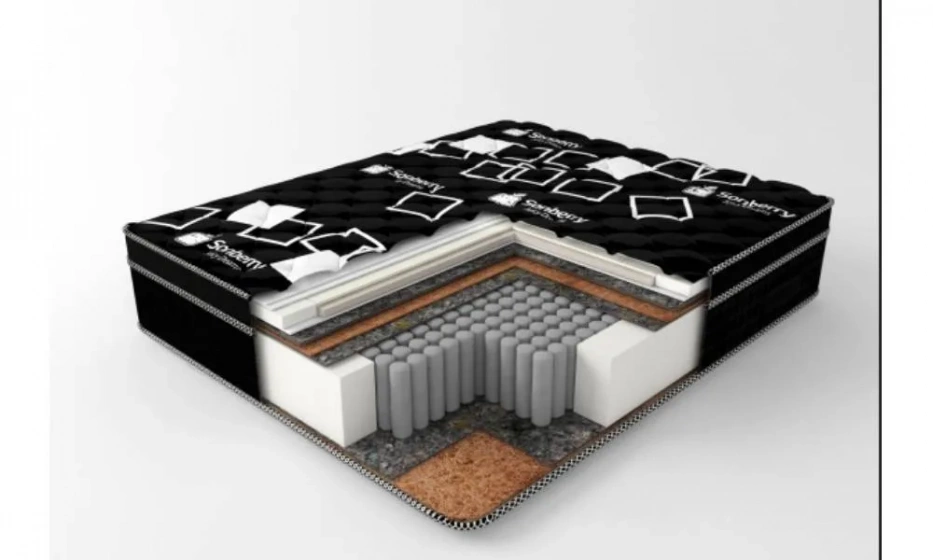 Матрас Сонберри Angelo Pillowtop 4См (Черный)-4 - фото 1