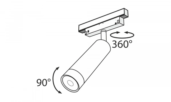 Трековый Светильник Technical Tr019-2-7W3K-B