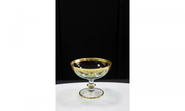 Конфетница VETRERIE DI EMPOLI Bordo Oro