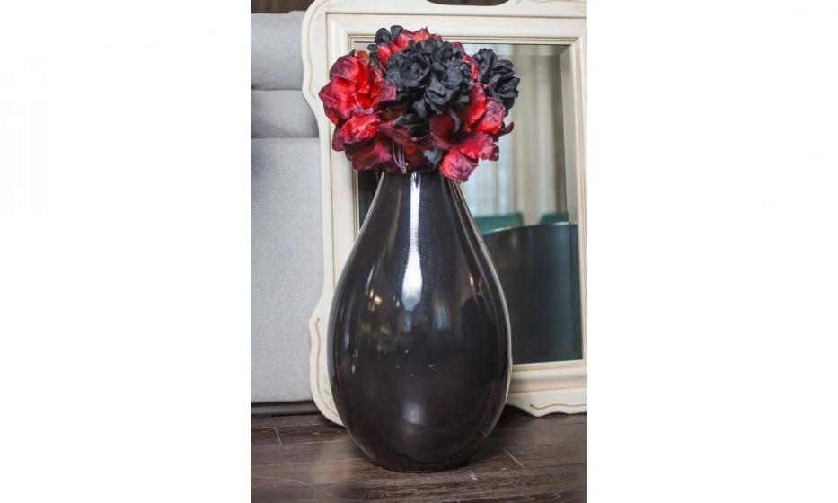 Unico Italia Ваза H.65 Ceramica Nero Lucido - фото 2