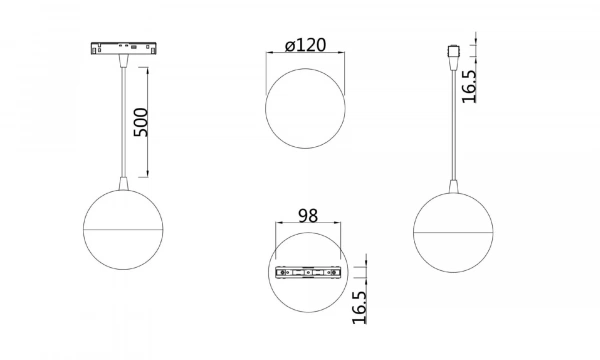 Трековый Светильник Technical Tr018-2-10W4K-B