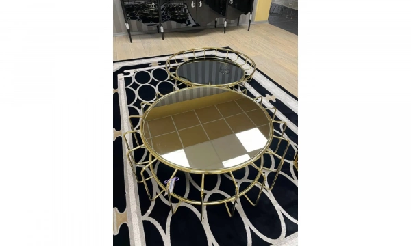 Комплект из 2-х журнальных столов и пуфа  BALHOME  HATILLA