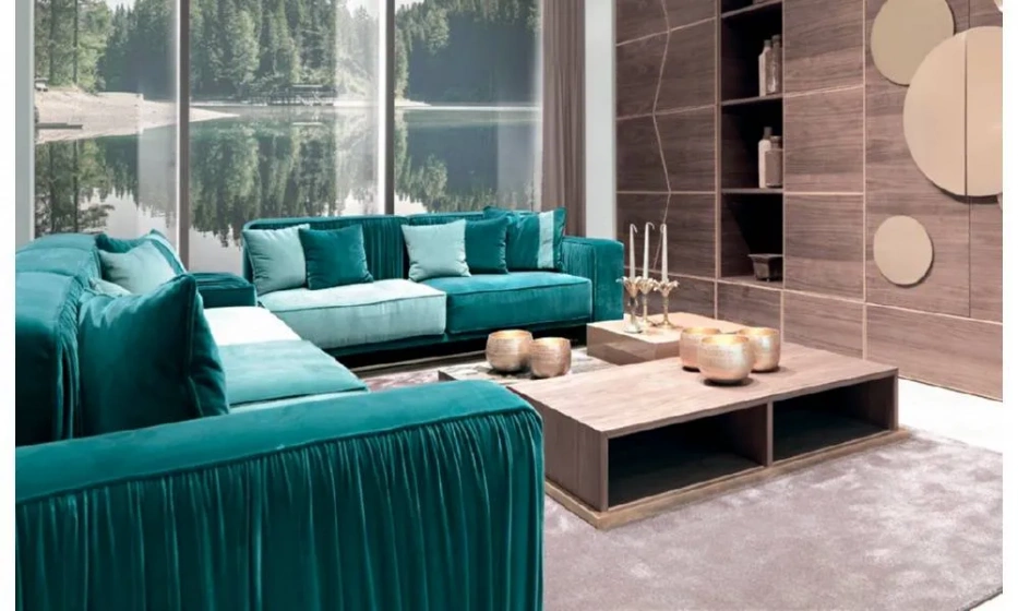 Диван Corte Zari Herbin Plisse Comp. - фото 1