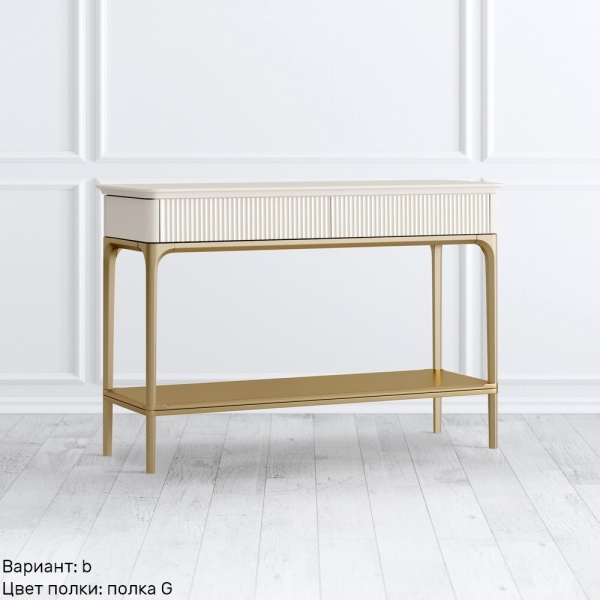 Консоль с полкой ПРИМО Голд KREIND 582375463