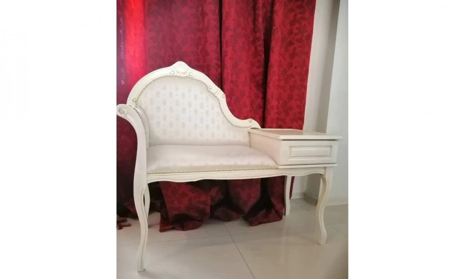 Кресло Morello Gianpaolo Bianco Anticato+Oro Porpora B2 - фото 1