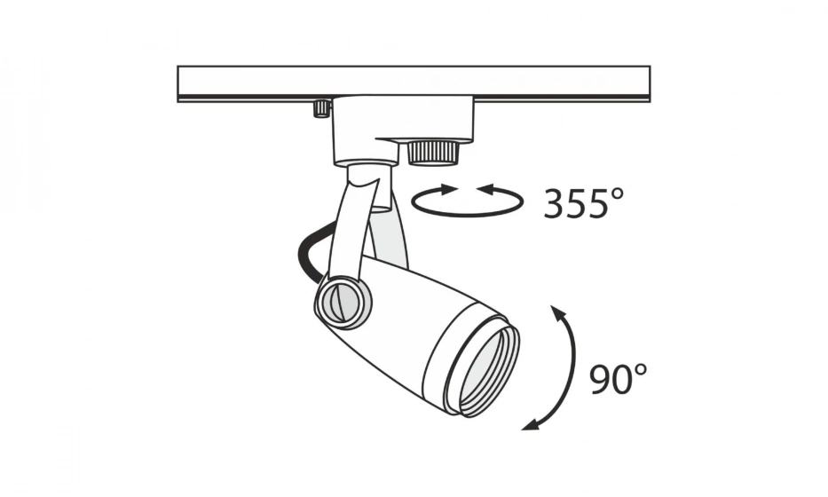 Трековый Светильник Technical Tr001-1-Gu10-B - фото 4