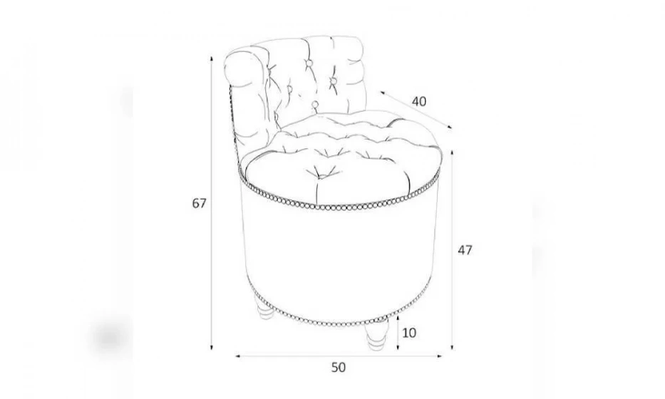 Пуф Kreind Canapes Большой Со Спинкой M03-Wn-E23 - фото 1