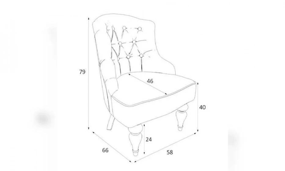Кресло Kreind Canapes Шоффез M08-W-E33 - фото 3