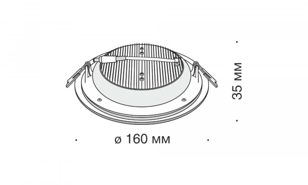 Встраиваемый Светильник Technical Dl304-L12W