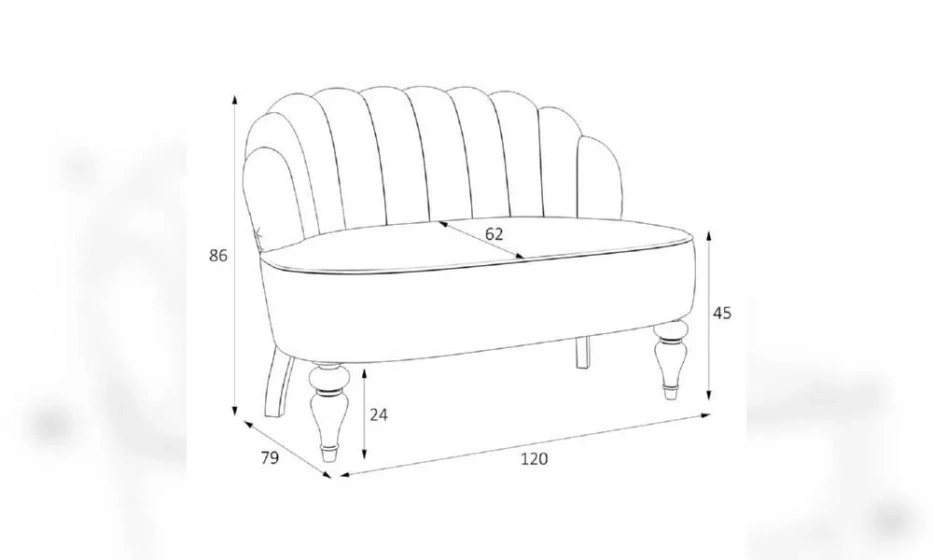 Диван Kreind Шелли M17-B-B10 - фото 3