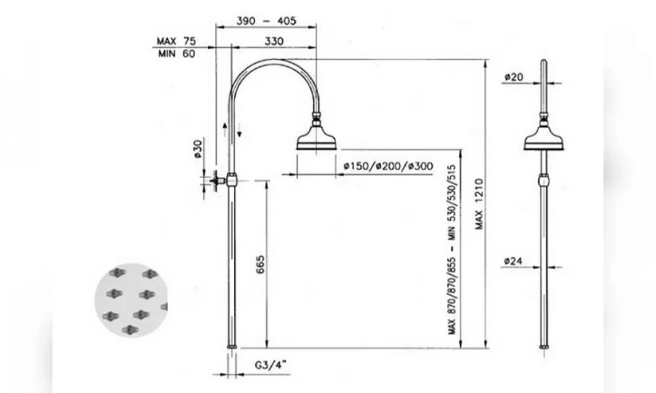 Душевая Стойка 5712Ws Cr20 - фото 2