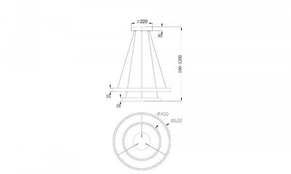 Подвесной Светильник Technical Mod058Pl-L55B4K