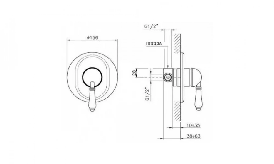 Смеситель Для Ванны/Душа Nicolazzi El Capitan 3406Bz75 - фото 2